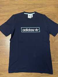 Adidas t-shirt granatowy koszulka na krótki rękaw rozm XS