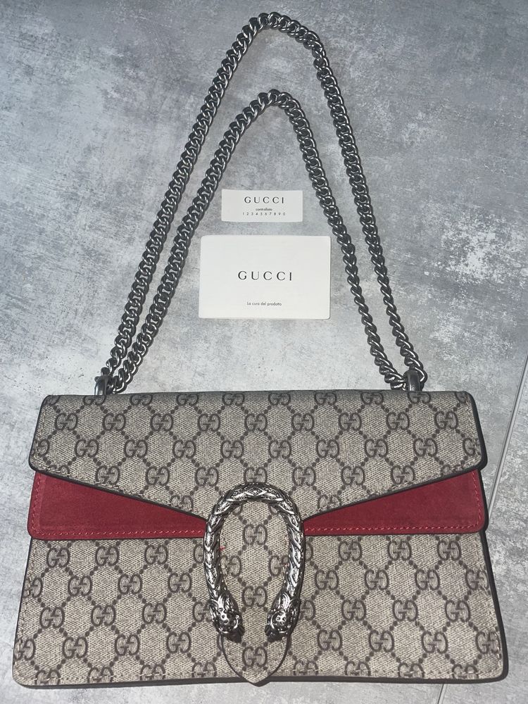 Gucci Dionysus small shoulder bag GG Supreme torebka na ramię