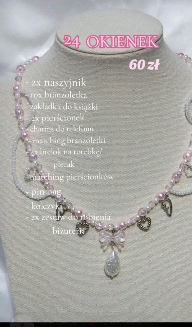 Kalendarz z biżuterią ręcznie robioną