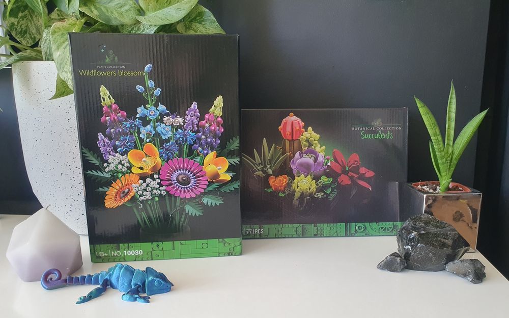 Nowe Klocki Botanicals zestaw 2 bukiet polnych kwiatów kaktusy komplet