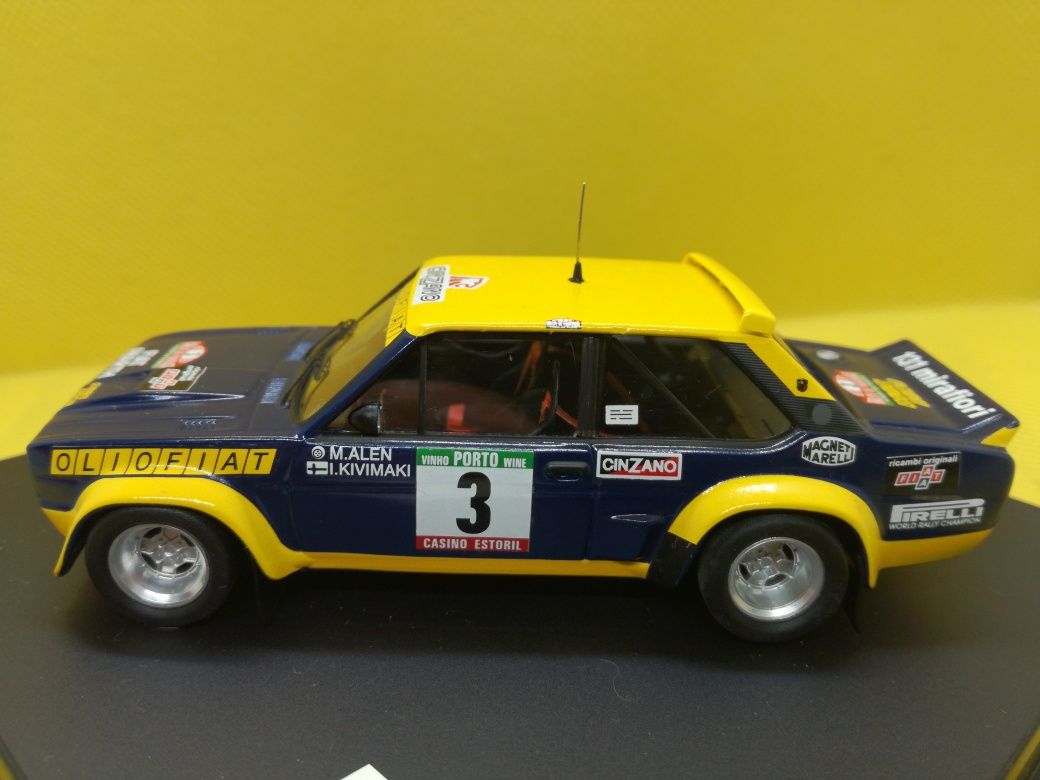 N37 Miniatura 1/43 Fiat Abarth Vencedor do Rally de Portugal