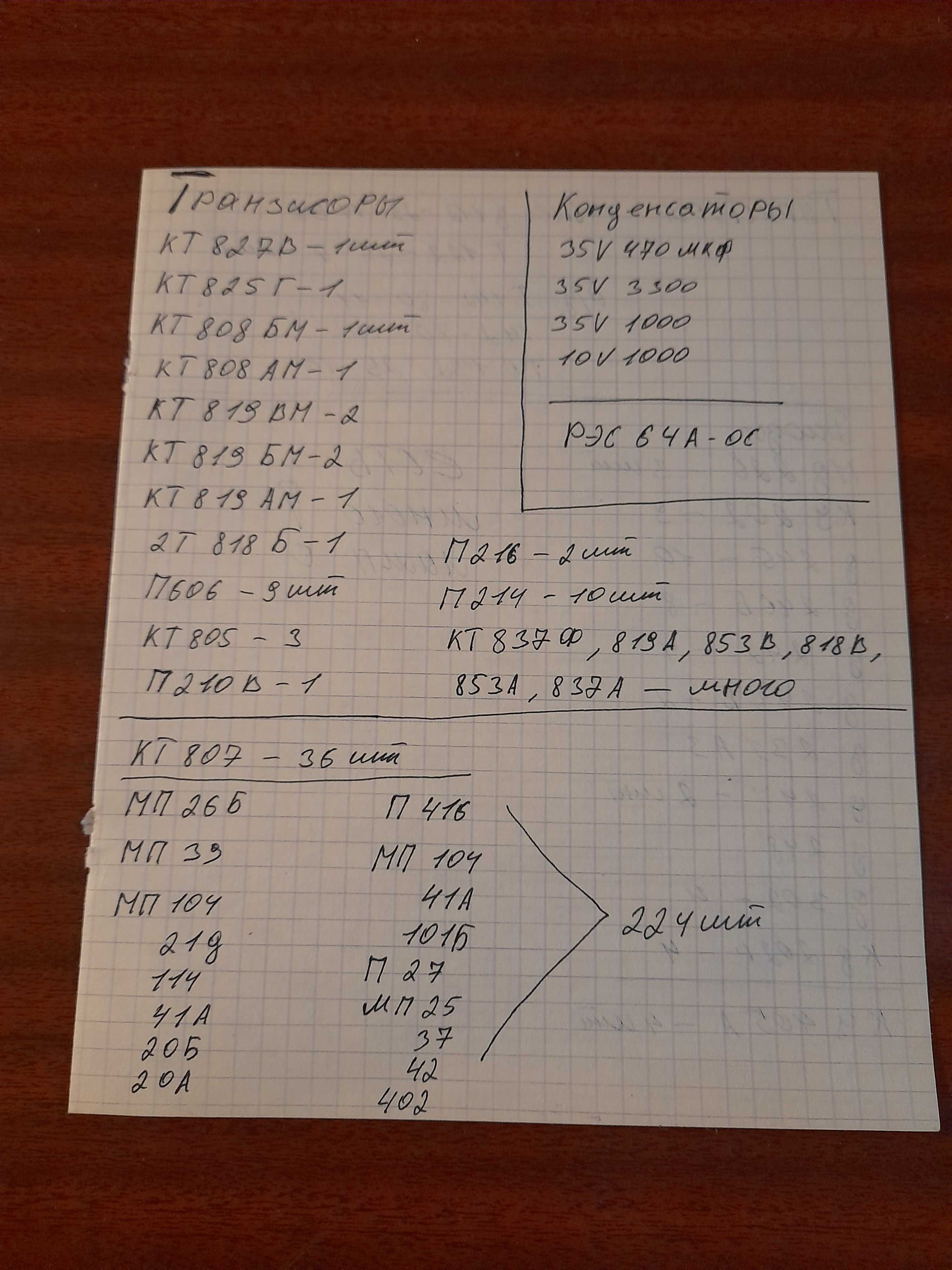 Диоды транзисторы резисторы радиодетали