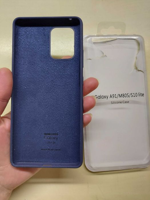Чехол на телефон soft touch sumsung S10 lite, A91, M80S
