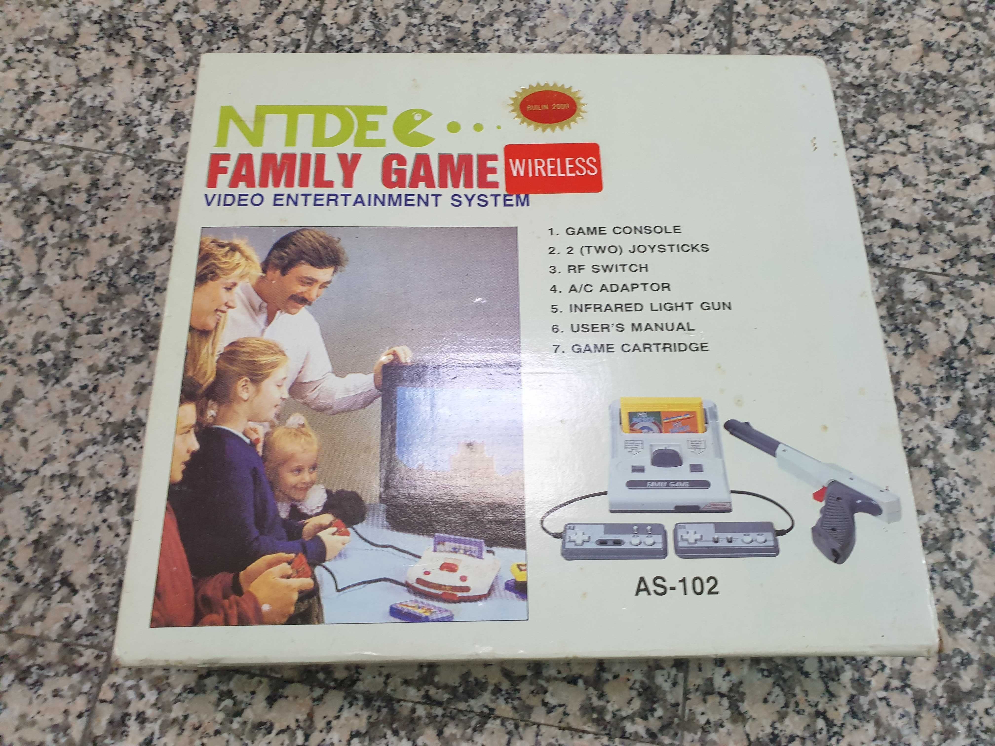 Consola Reto Vintage original para ligar à TV dos anos 90 Family game.