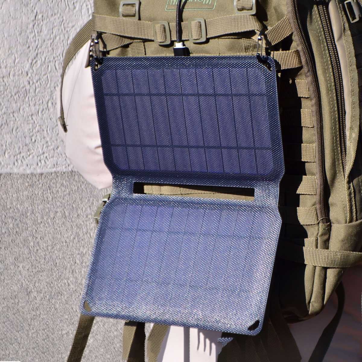 Przenośna ładowarka solarna panel 10W USB 3w1