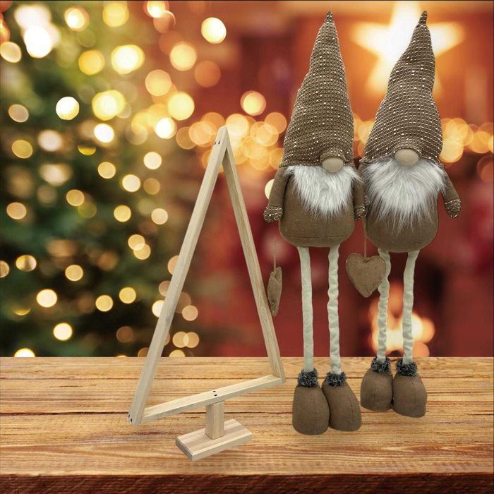 CHOINKA DREWNIANA 60 cm stelaż z drewna ŚWIĘTA stroik baza kompozycji