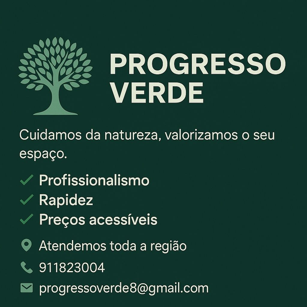 Manutenção de jardins/Limpeza de terrenos
