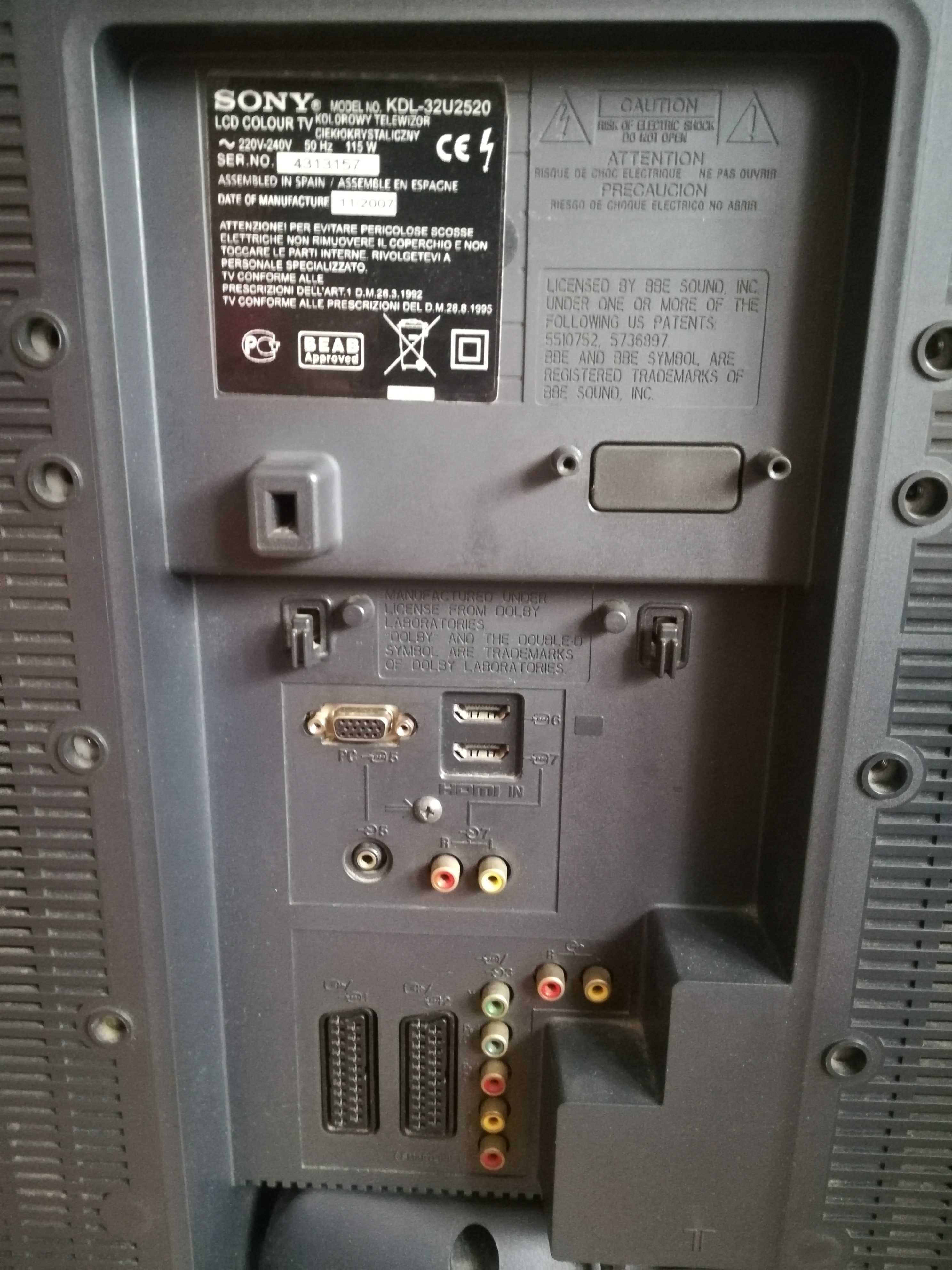 Telewizor Sony Bravia LCD 32 cale