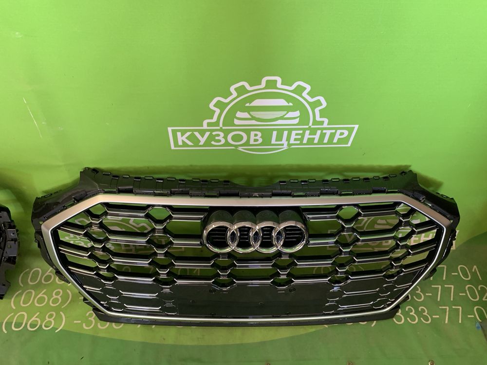 Решітка радіатора в зборі Audi Q5 2020 - 2024 НАЛИЧИЕ решетка бампера