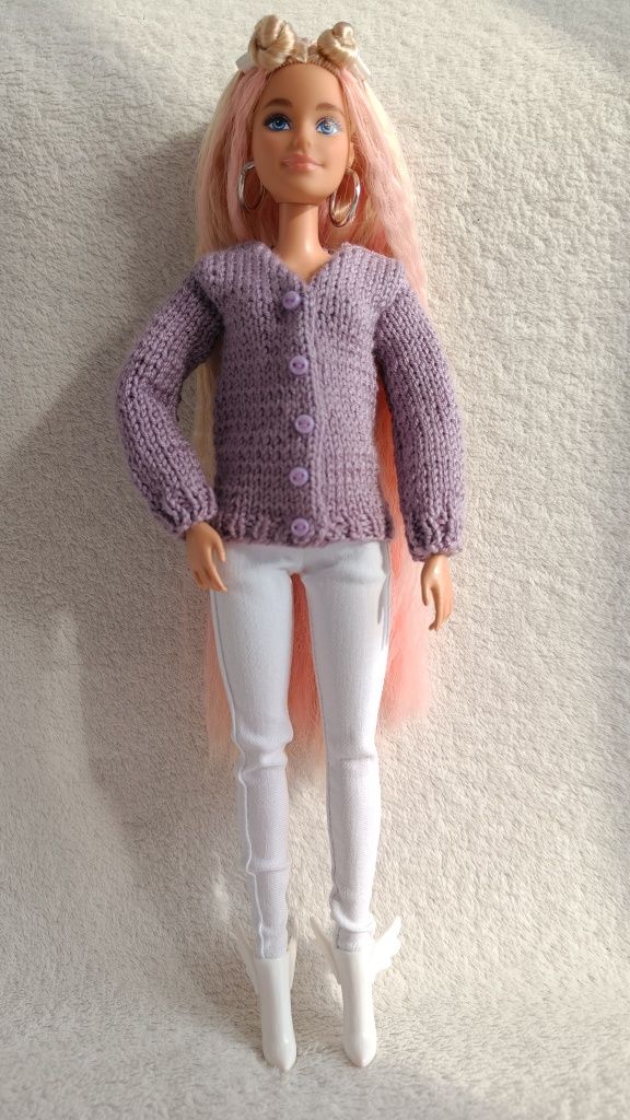 Sweter dla Barbie, ubranko dla Barbie, made to move