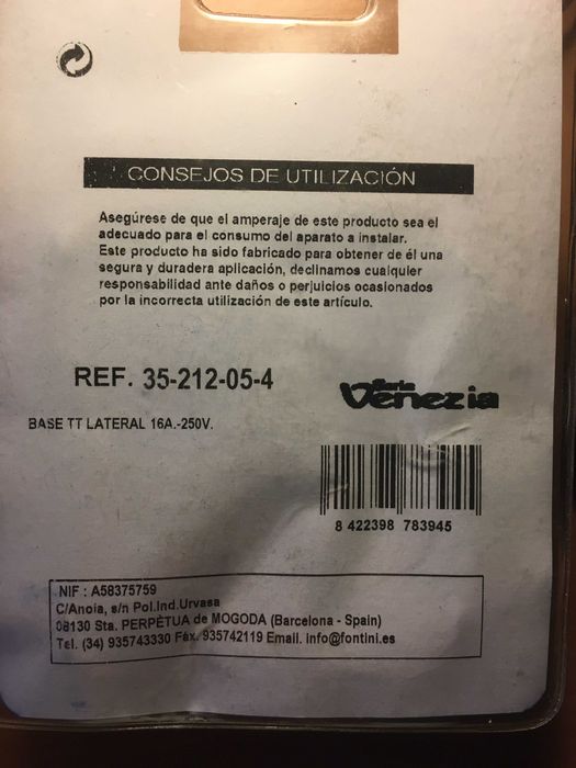 Tomadas eléctricas Fontini