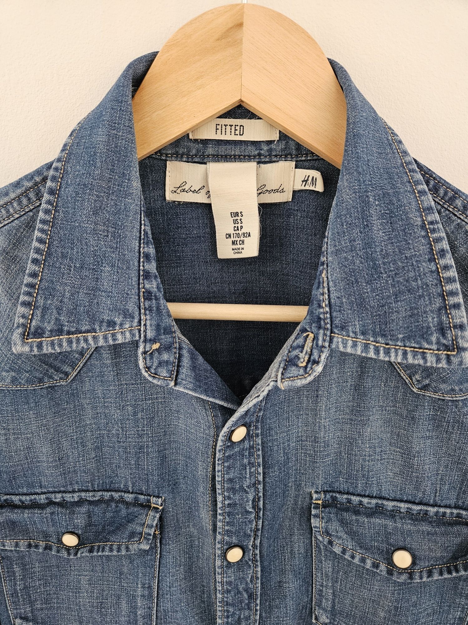 Koszula męska jeansowa H&M L.O.G.G rozmiar S
