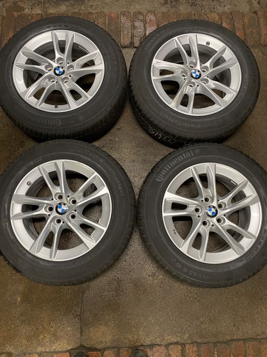Koła Alu BMW X1 5x112 7Jx16H2 ET47 66,6 Zima Continental 195/65R16 8mm
