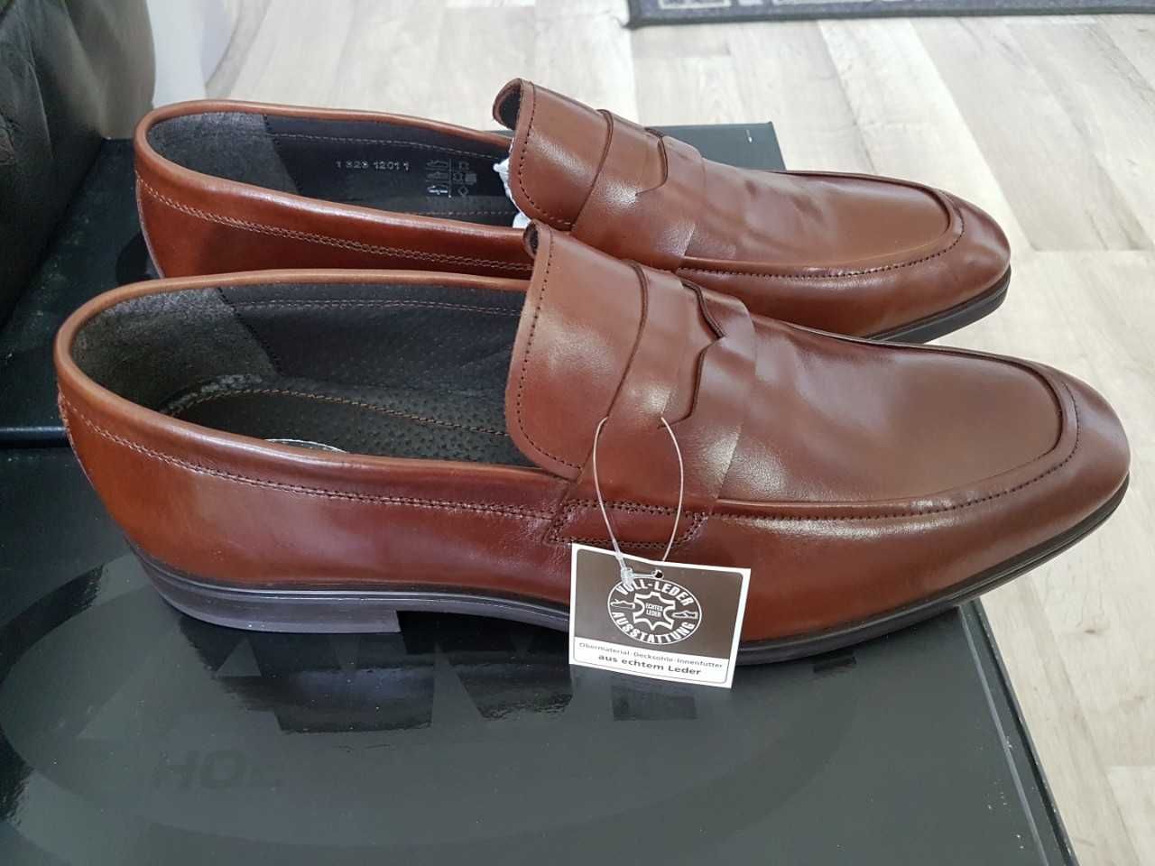 ШОК ЦЕНА Мужские туфли из натуральной кожи Р. 46 30,5 см из Германии.
