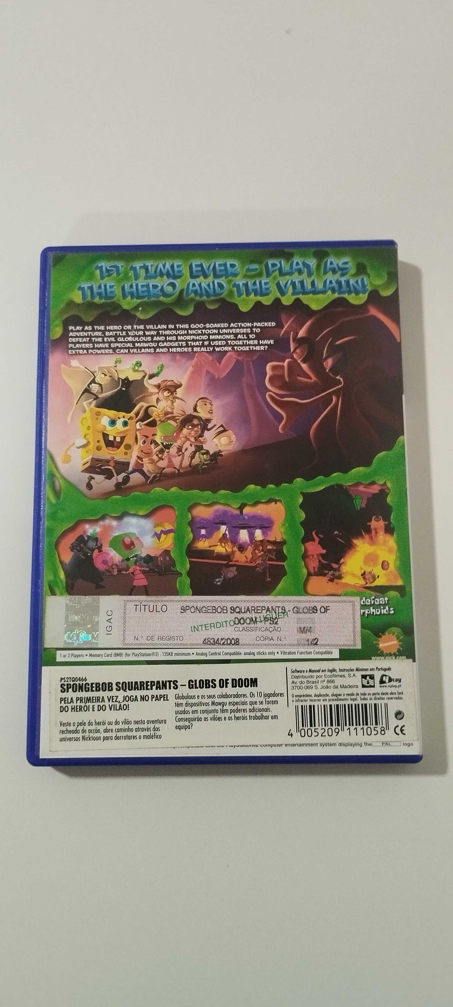 Spongebob Squarepants Globs Of Doom Playstation 2 PS2