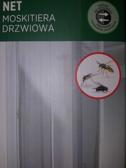 Moskitiera przeciw Owadom (Drzwiowa) Biała