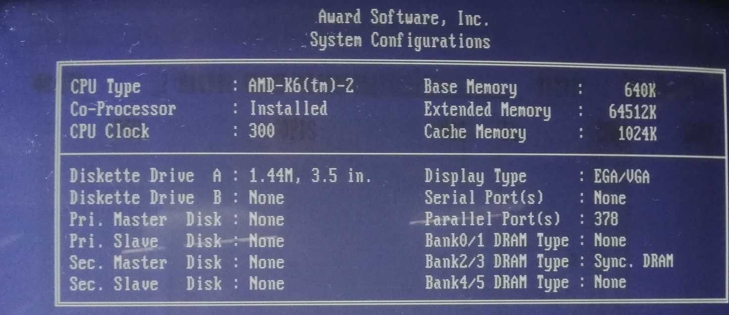Płyta główna FIC VA503+ procesor AMD K6/300AFR pamięć 64Mb