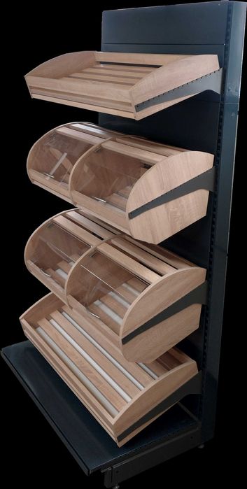 REGAŁ SKLEPOWY na pieczywo piekarniczy na chleb lada sklepowa sonoma