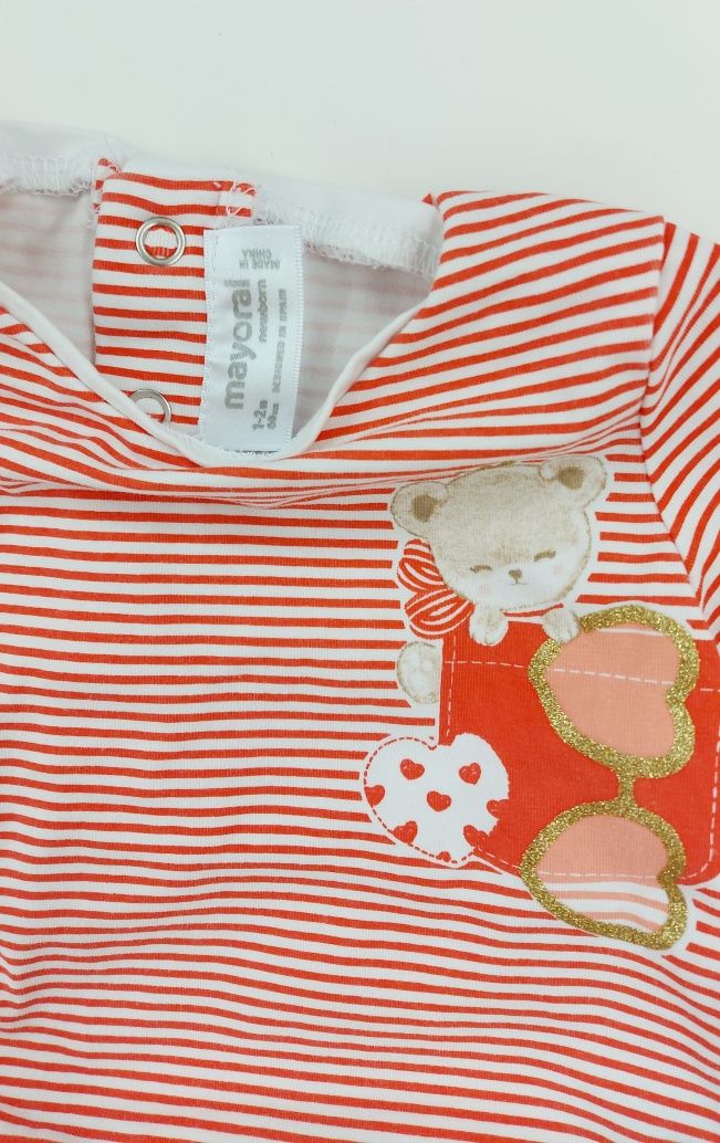 Conjunto de 2 Calças e Blusas de Verão Mayoral 1-2 meses