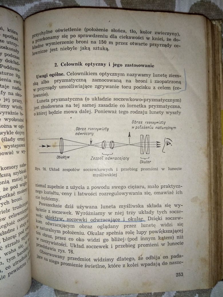 Książka pt. Odstrzał zwierzyny płowej J. Steliński PWRiL 1957