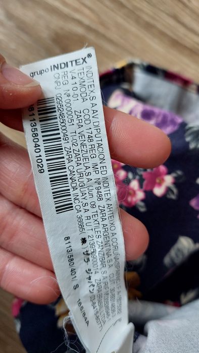 Sukienka włoska Zara w kwiaty krótka / piękne kolory