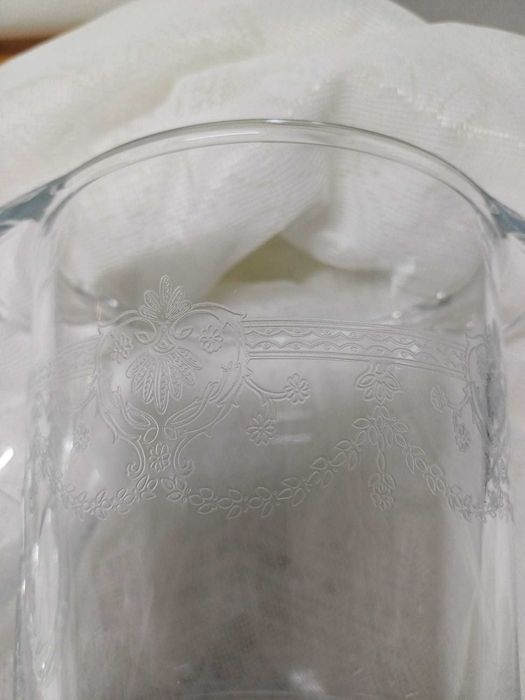 Balde de gelo e 6 copos cristal dárques