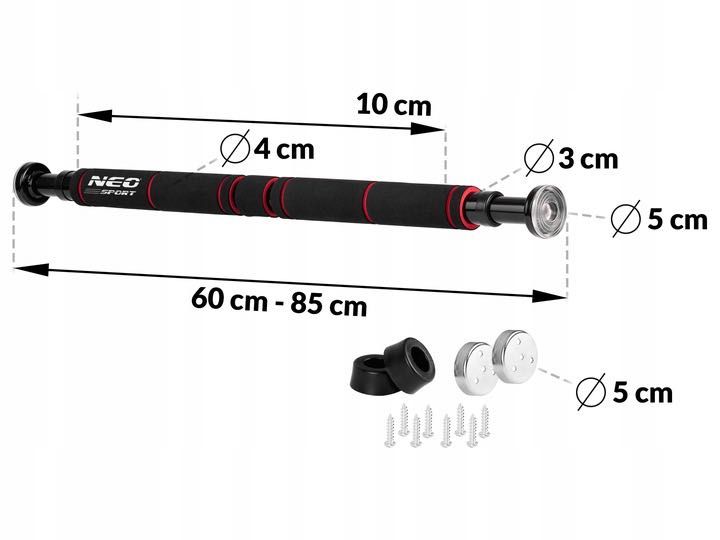 Drążek do podciągania rozporowy 60-85 cm