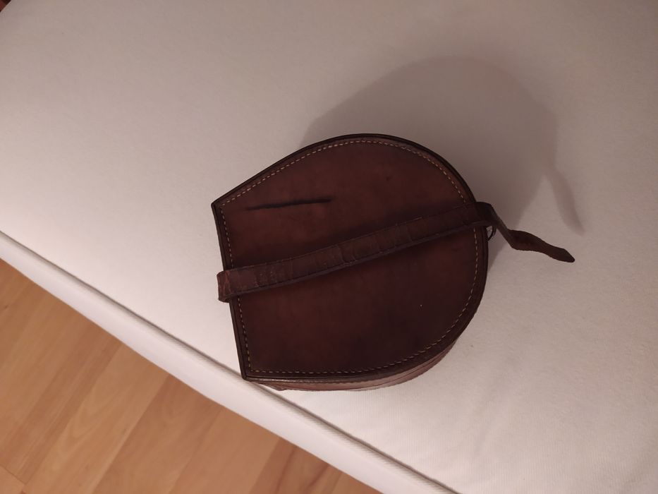 Mala em cabedal vintage original