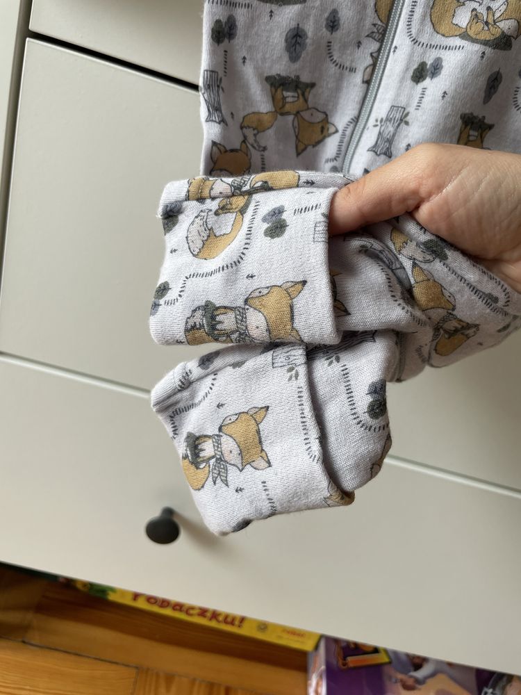 Piżamka rampers merino wełna name it 62