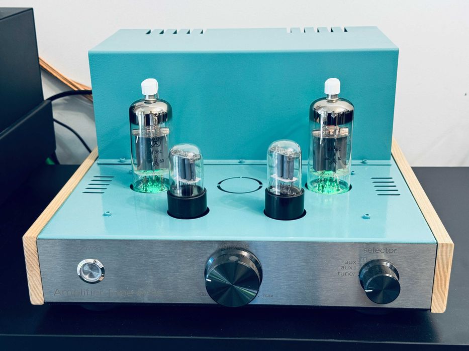 ‼️ Ламповый усилитель papatube Tiffani 6п36с Класс А подсветка изумруд