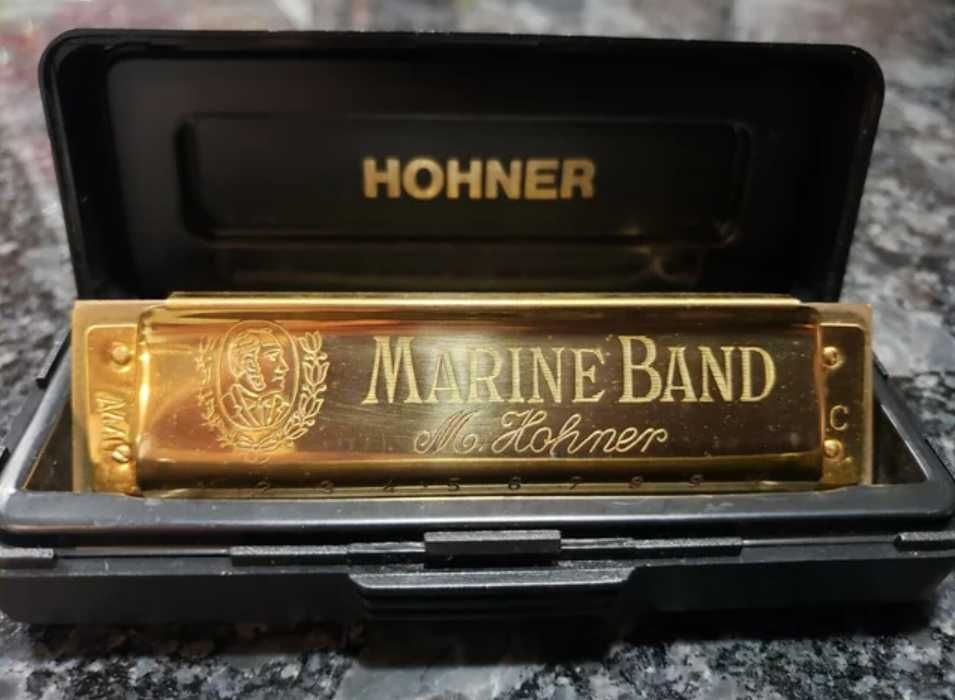 Harmónica Vintage Hohner Marine Band Dó 1896 C Edição Limitada anos 90