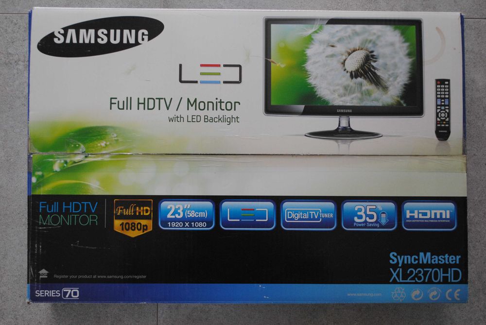 Monitor z tunerem TV Samsung XL2370HD stan IDEALNY