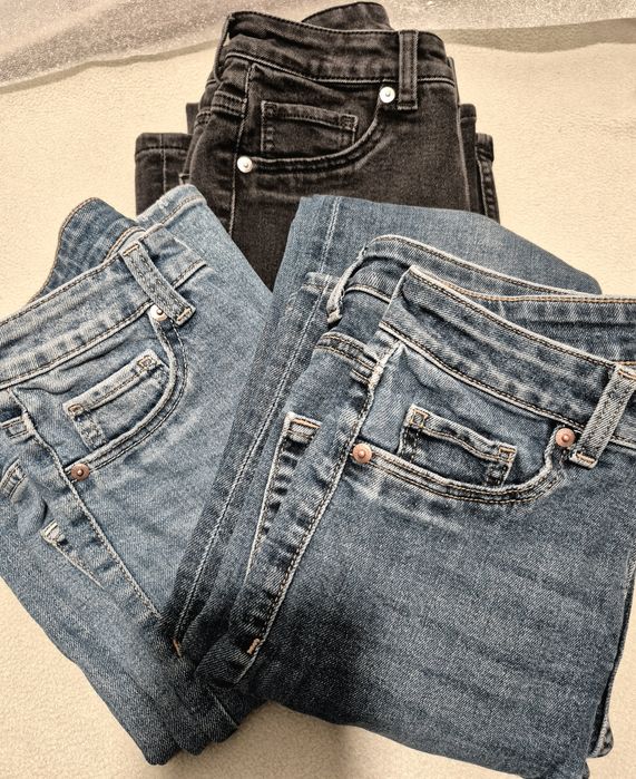 3 pary 34/36 jeansy dzwony DOVIDED h&m