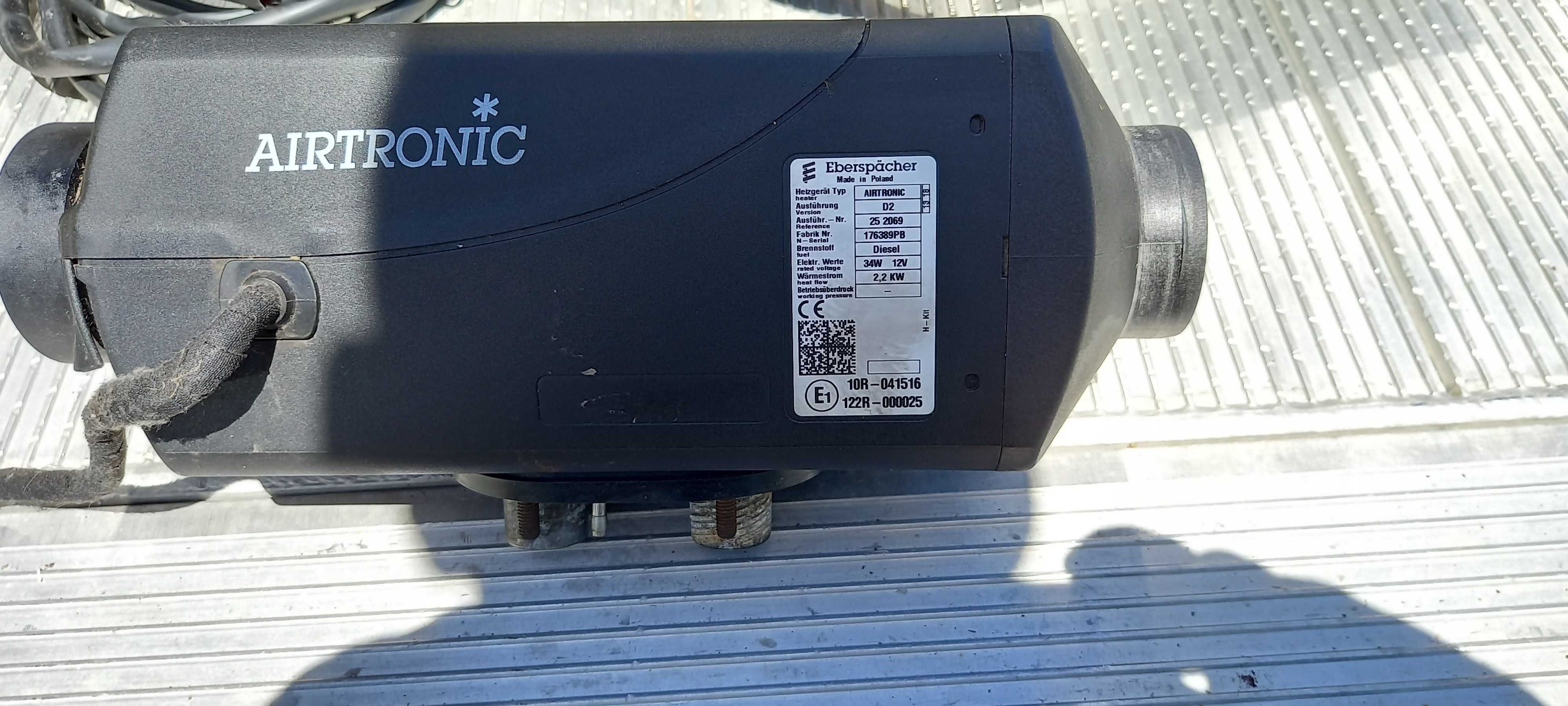 Ogrzewanie postojowe Webasto Eberspacher AirTronic D2 12V 2,2kW