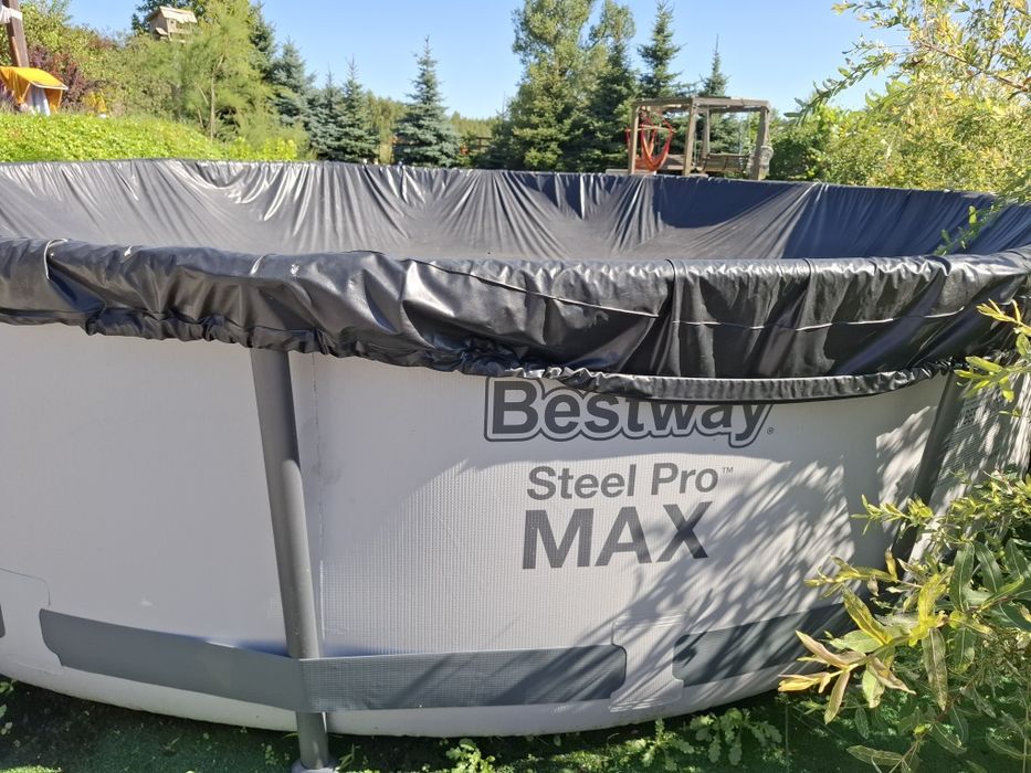 Mega zestaw basen + pompa  + akcesoria + chemia