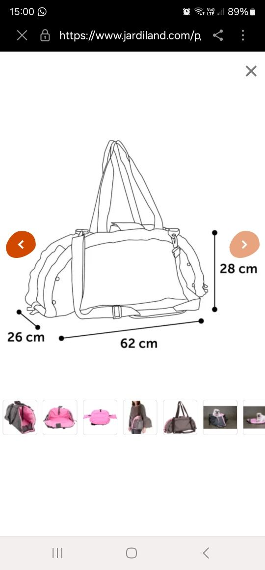 Torba transportowa dla psa Flamingo