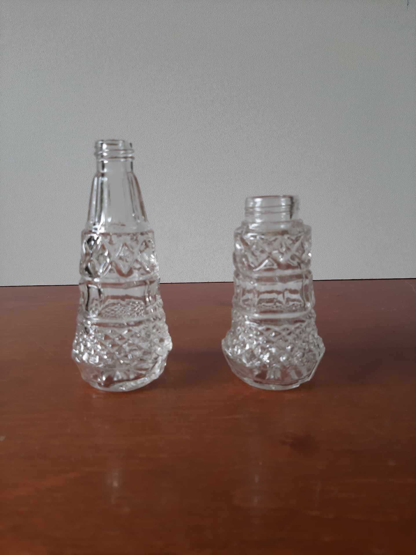 Pojemniki szklane na przyprawy / solniczka | vintage, PRL