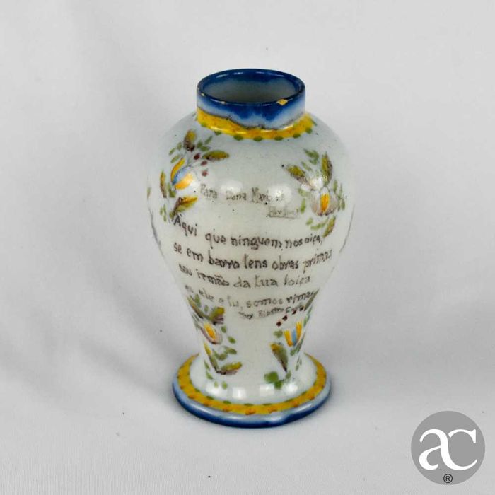 Jarra em faiança Battistini “Natal de 1954”, Colecção António Capucho