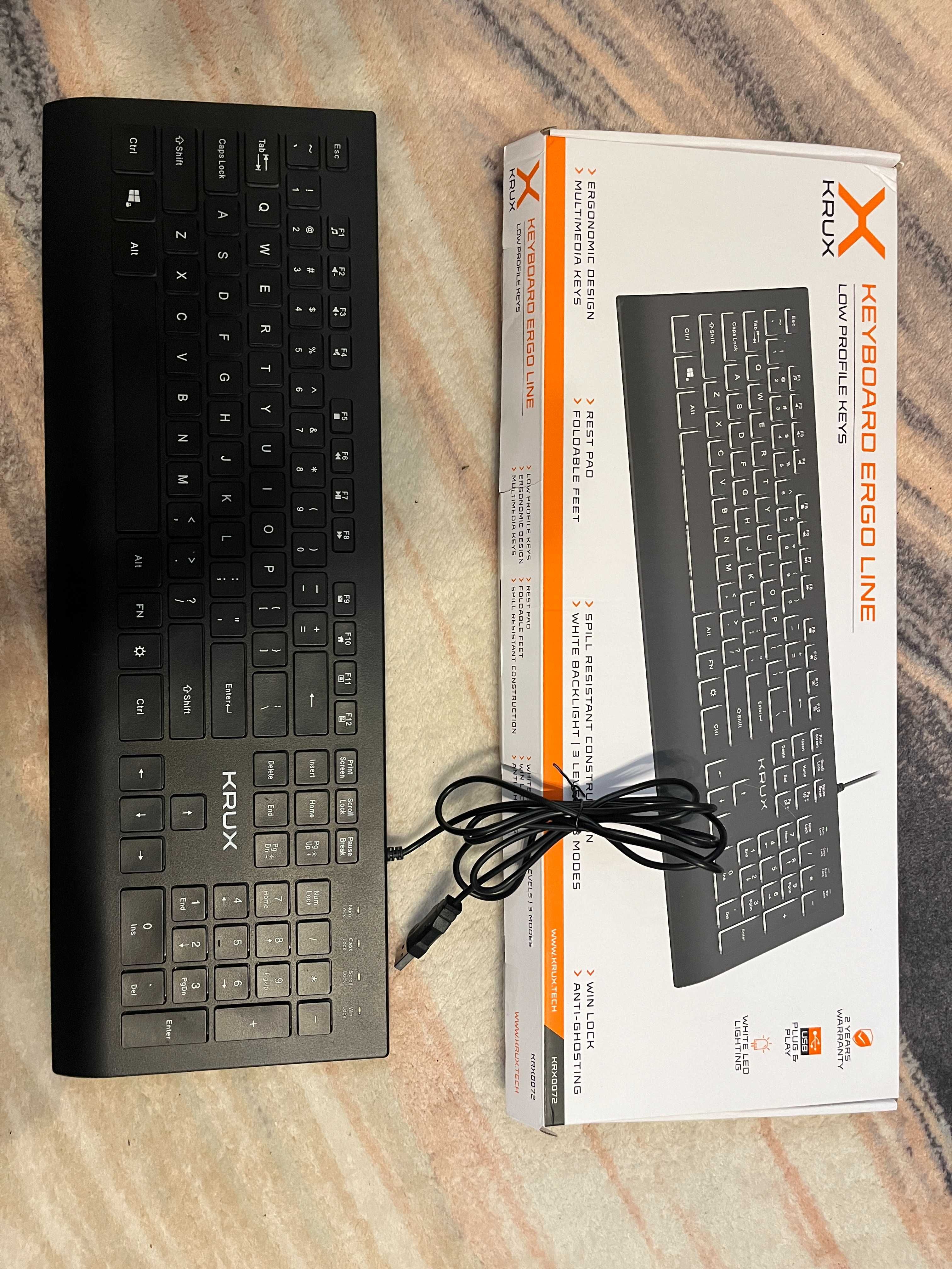 Krux keyboard ergo line low profile keys