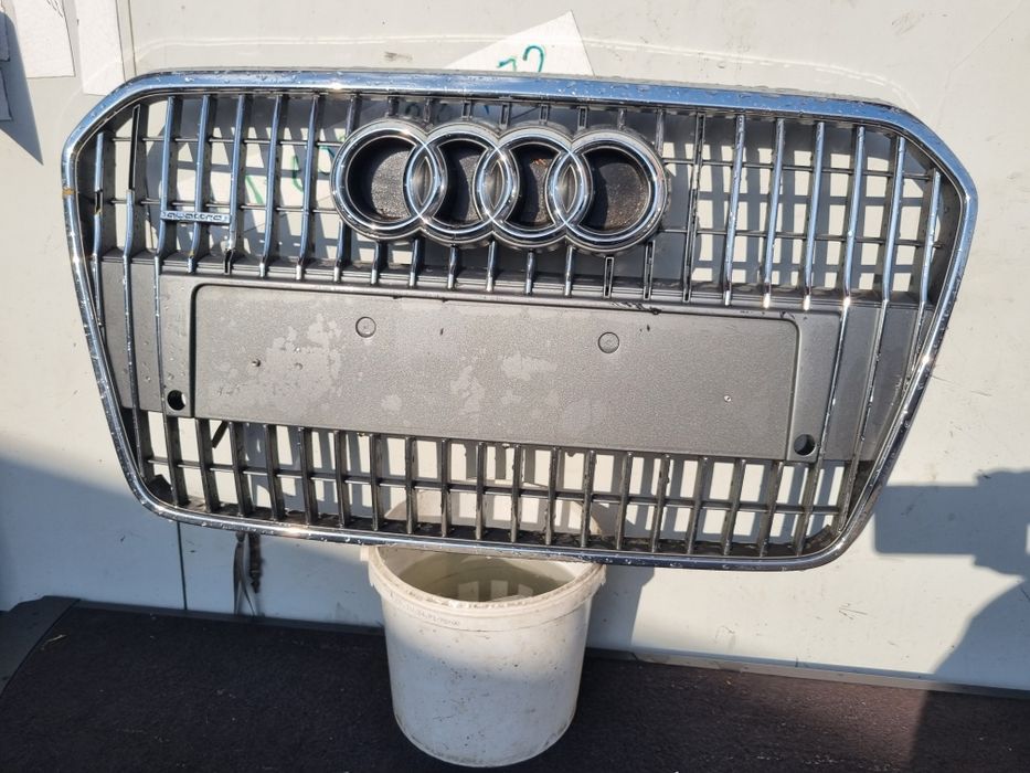 Atrapa Gril Audi A6 C7 4G 4G0 Allroad Grill Chrom Podkładka pod Tablic
