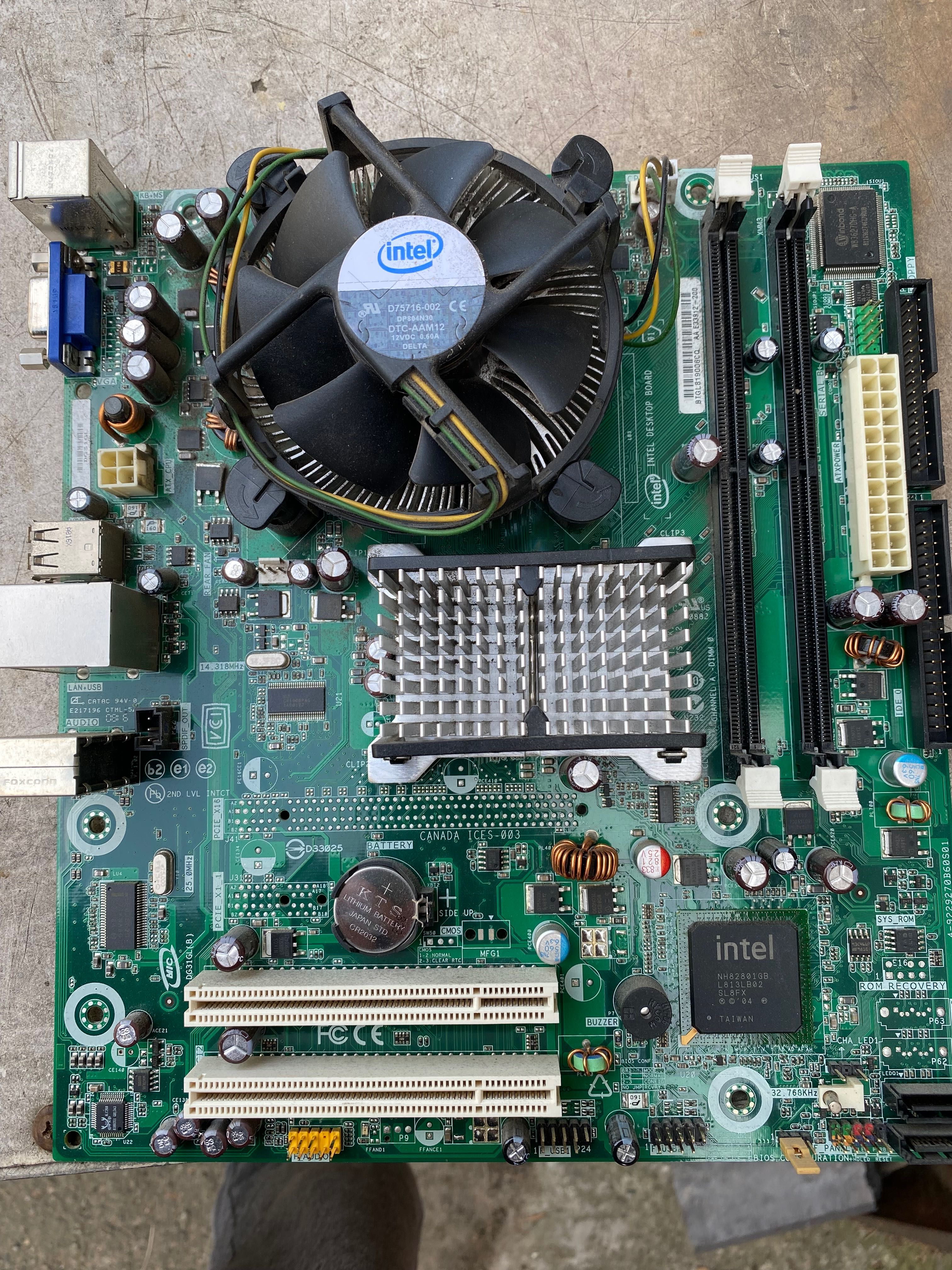 Мікропроцесор INTEL DG31GL, AA E33912-200  +CPU E2180 2GHz +RAM 1Gb