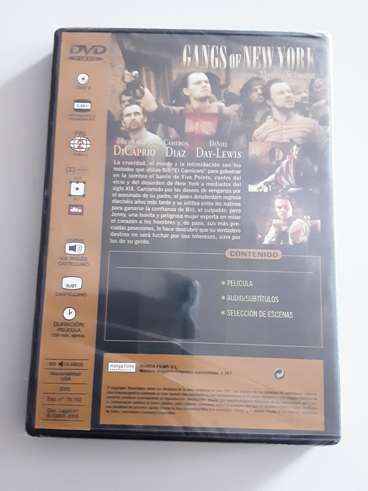 Gangs of new York novo versão espanhola