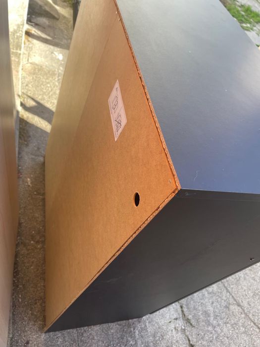 Armário móvel de apoio preto