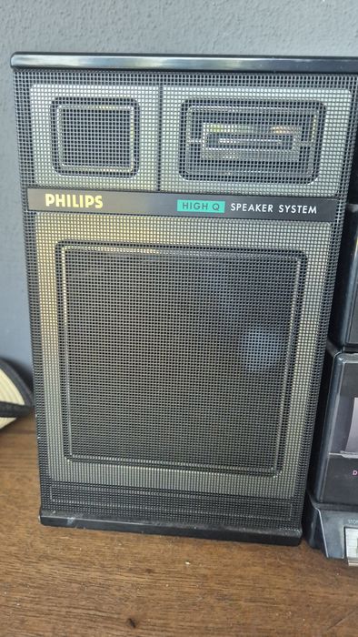 Wieża Philips D8678 Double Deck – retro, sprawna, magnetofon, radio