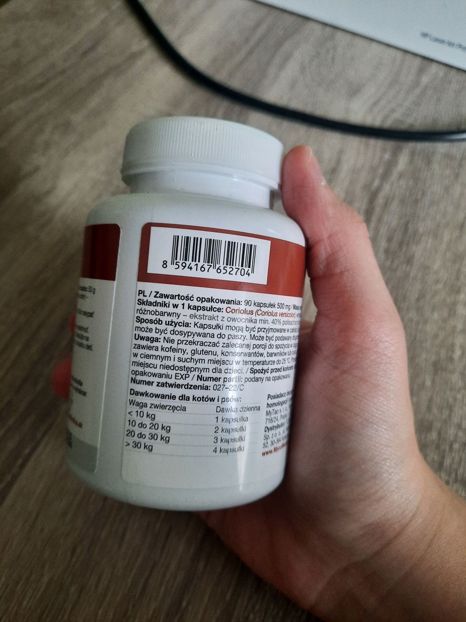 WROŚNIAK WIELOBARWNY Coriolus Mycomedica weterynaryjny suplement