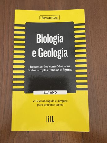 Livro de resumos de biologia e geologia 11°ano