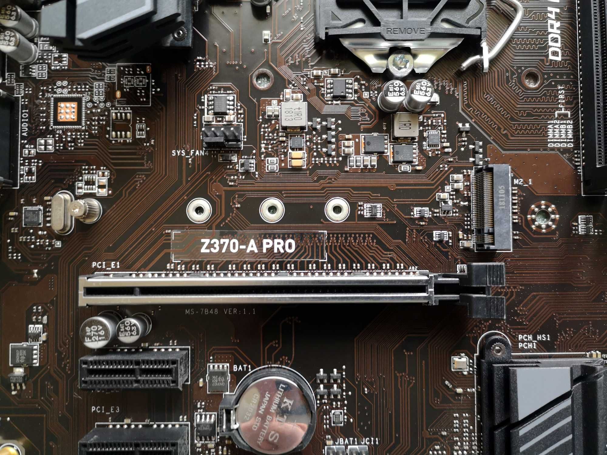 Материнська плата  Socket 1151 v2  MSI Z370-A PRO