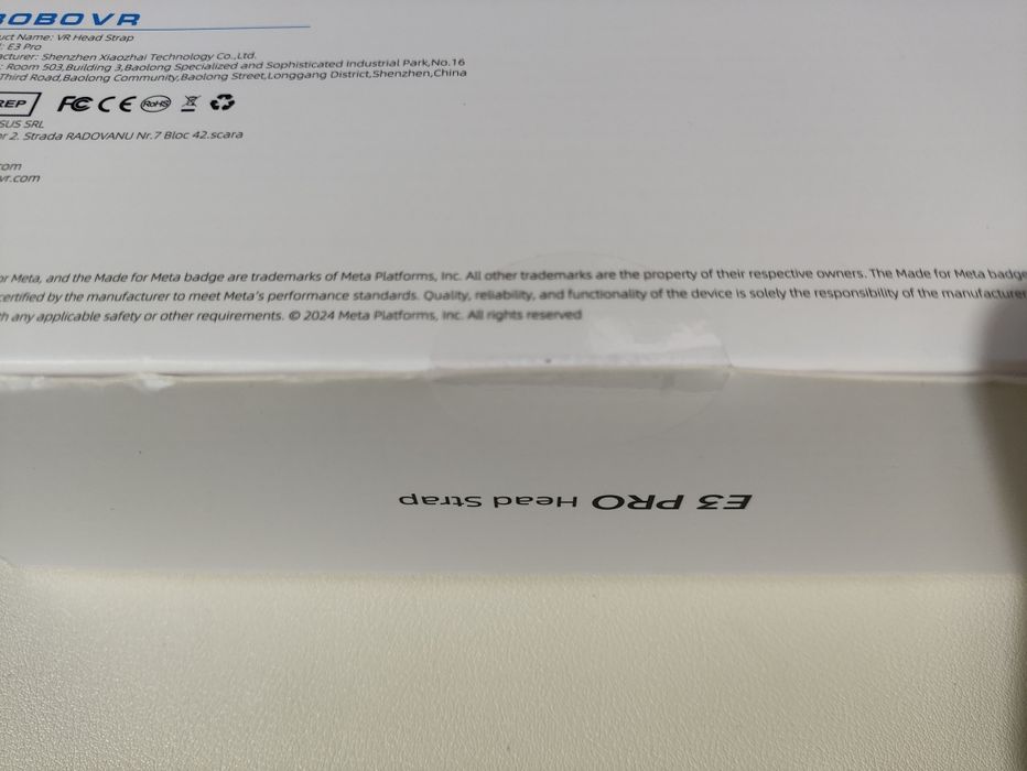 ‼️BOBOVR E3 Pro Head Strap‼️ для Meta Quest 3/3S Акумулятор 10000 mAh