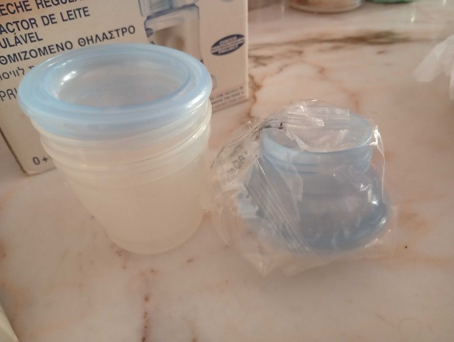 Copos para recolha de leite materno