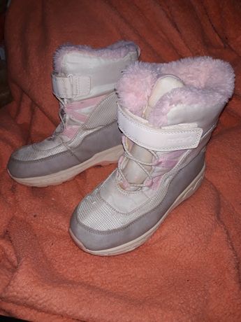 Сапожки детски розовые белые на зиму девочки 35 carters 34